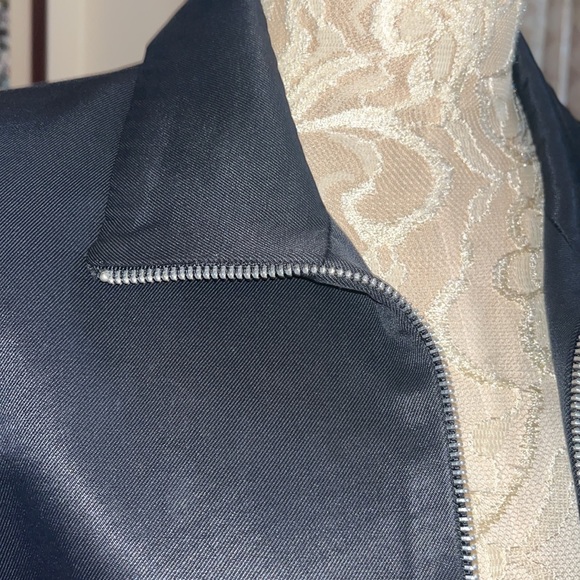 Rare! Henri Bendel - New York smooth crisp black zipper jacket - vintage class - Picture 3 of 12
